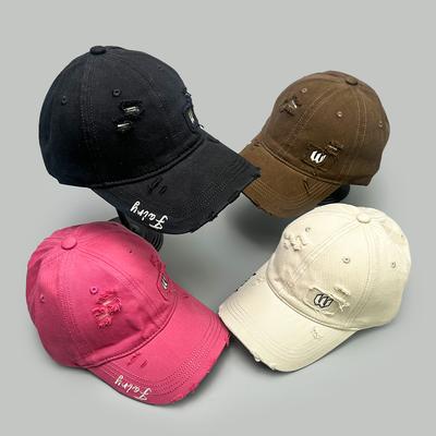 Broken Style Embroidered W Side Letters Baseball Hats New Men Women Sunshade Simple Versatile Personal Fashion Ins Peaked Caps