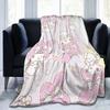 Kawaii My Melody Blanket Flannel Spring/Autumn Anime  Multifunction Warm Throw Blanket for Sofa Car Rug Piece