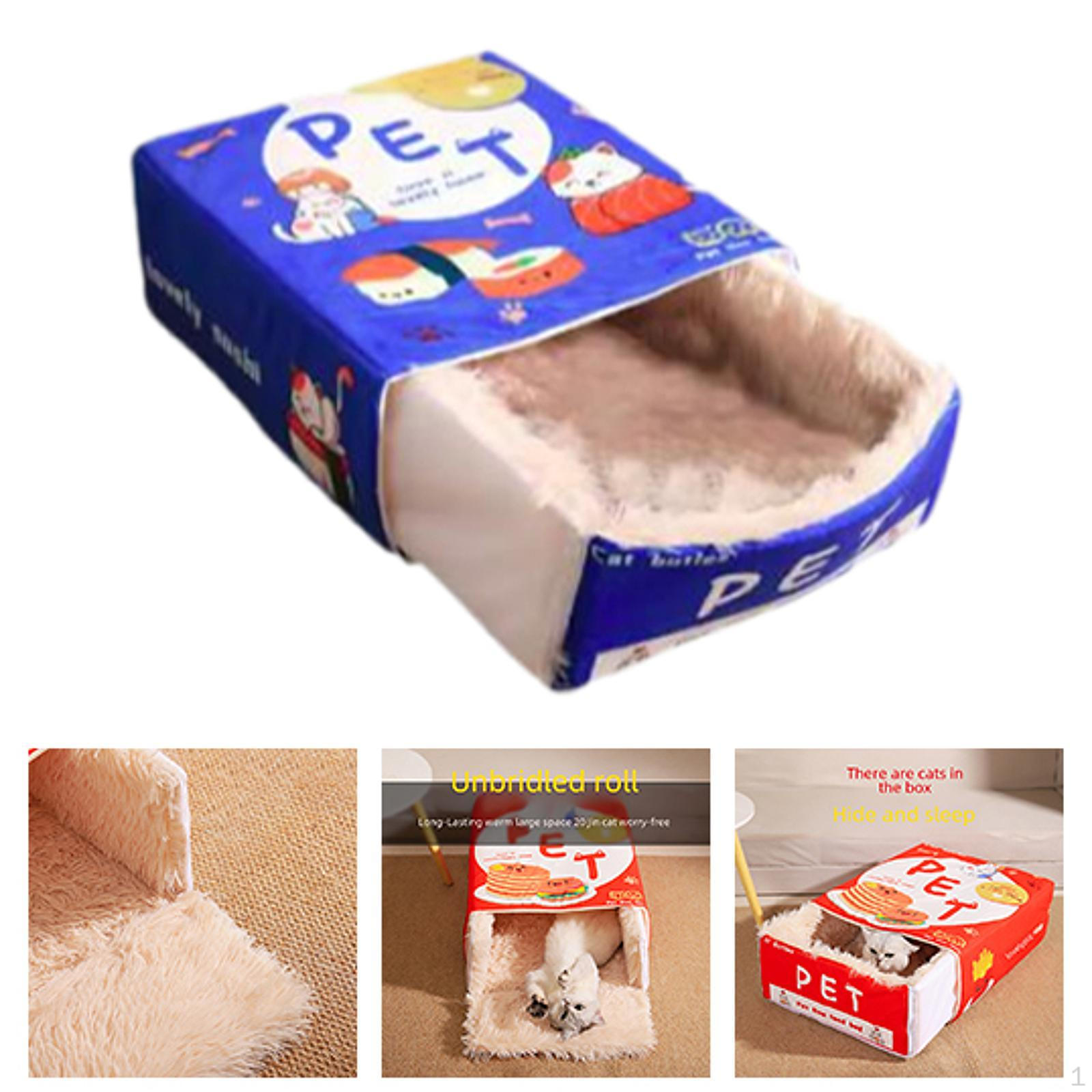 

Гнездо для кошки, теплый домик для котенка, коробка для закусок, съемная мягкая уютная компактная палатка, кровать для собаки M