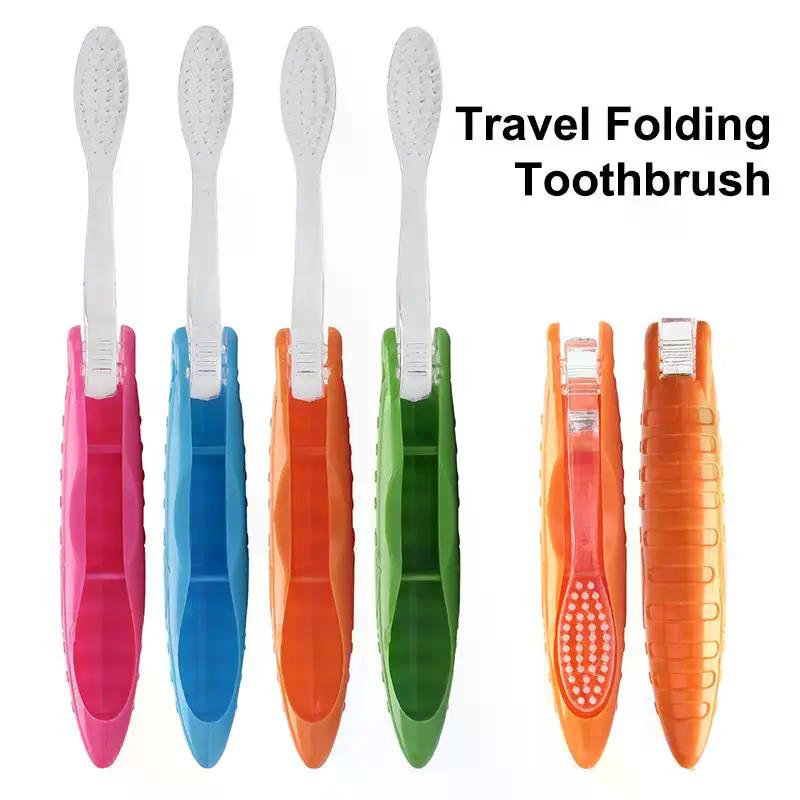 1pcs Portable Disposable Foldable Travel Camping Toothbrush Hiking Tooth Brush Tooth Cleaning Tool Folding Travel Toothbrush