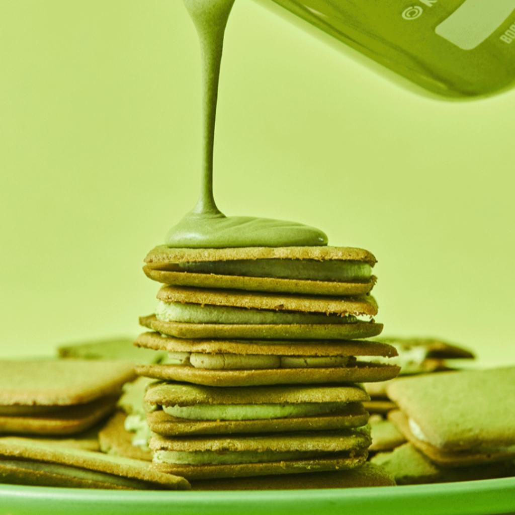 [Super Matcha] Langue De Chat Zandkoekje (Latte&Aardbei)