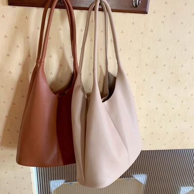 New Women's Bag Large Capacity Tote Bag Minimalist Green High-end One-shoulder Bag Women's High-end Texture Commuter Bag