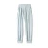 Ice Cloud Cool Feel Color-Blocked Round Neck Short Sleeve Pocket Pajamas with Cups