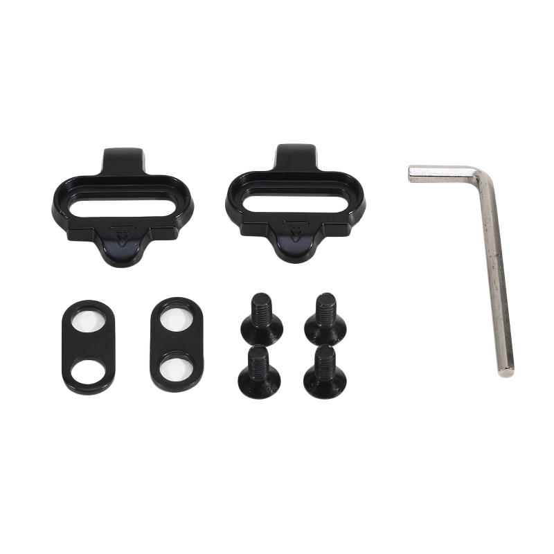 

Mountain Bike SPD Cleats Set Multi-Release for Road Bicycle Cycling Accessories Pedal Clips with Mounting Bolts MTB Compatible чорний
