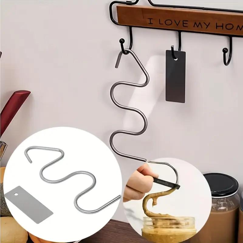 1PCS Stainless Steel Peanut Butter Blender Butter Sauce Blender Manual Crank Mixing Tool Kitchen Gadget