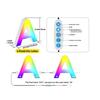 Name Letter Alphabet Light Smart Number Lamp MeRGBW App LED Letters Light  Game