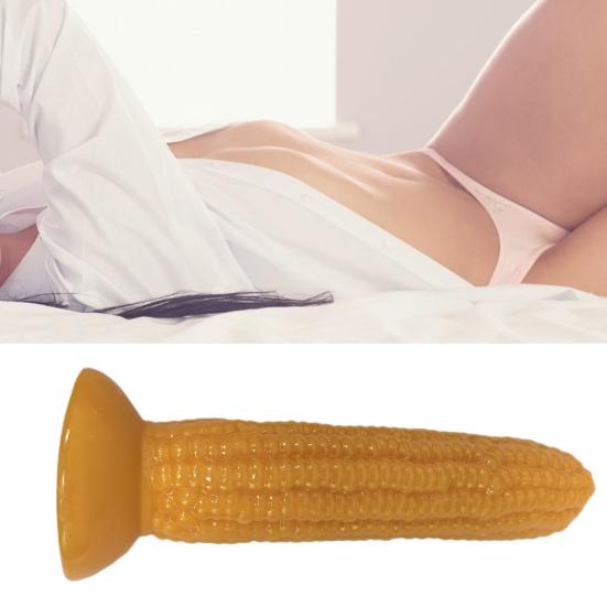 Dildo al Silicone a Ventosa per Mais per Donne, Pene Finto Morbido Realistico con Base a Ventosa Forte, Giocattolo per Adulti per Gioco Solo