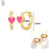 925 Silver Needle Cute Starfish/Shrimp Pendant Earrings Red Chili/ Star Enamel Gold Earrings For Women Fashion Jewelry