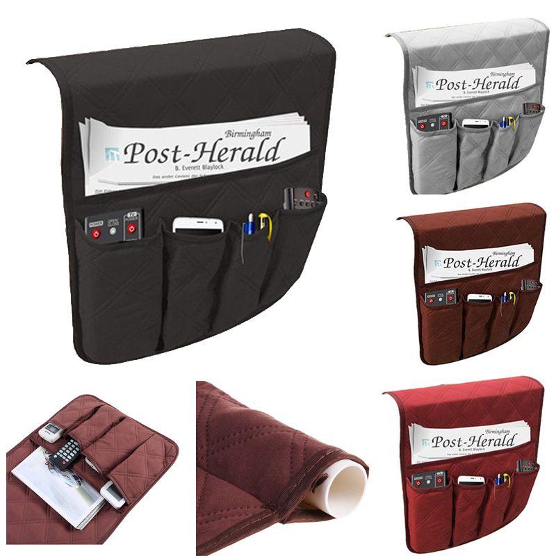 Stylish And Practical 5 Pocket Armchair Caddy Storage Holder For Remote And More