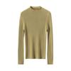 Women's Slim Fit Pure Wool Knit Pullover - Soft, Skin-Friendly, Long Sleeve Base Layer for Autumn/Winter