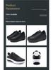 2023 Plus Size Women's Leather Sneakers: Autumn/Winter Thick-Soled Casual Rocking Platform Shoes
