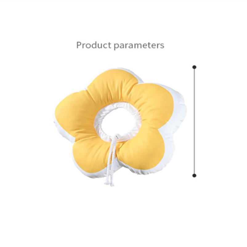 Cat Head Cover Elizabethan Collar Grooming Bath Anti-licking Anti-scratch Sterilization Collar Cat Sun Flower Collar
