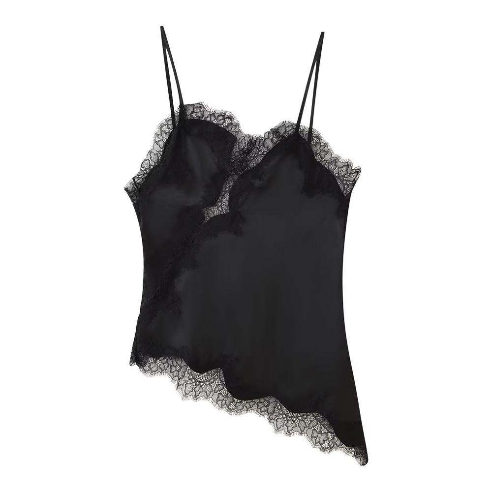 Women's Lace Trim Camisole Top Summer New Fashion Sexy Sleeveless Tank Tops for Women