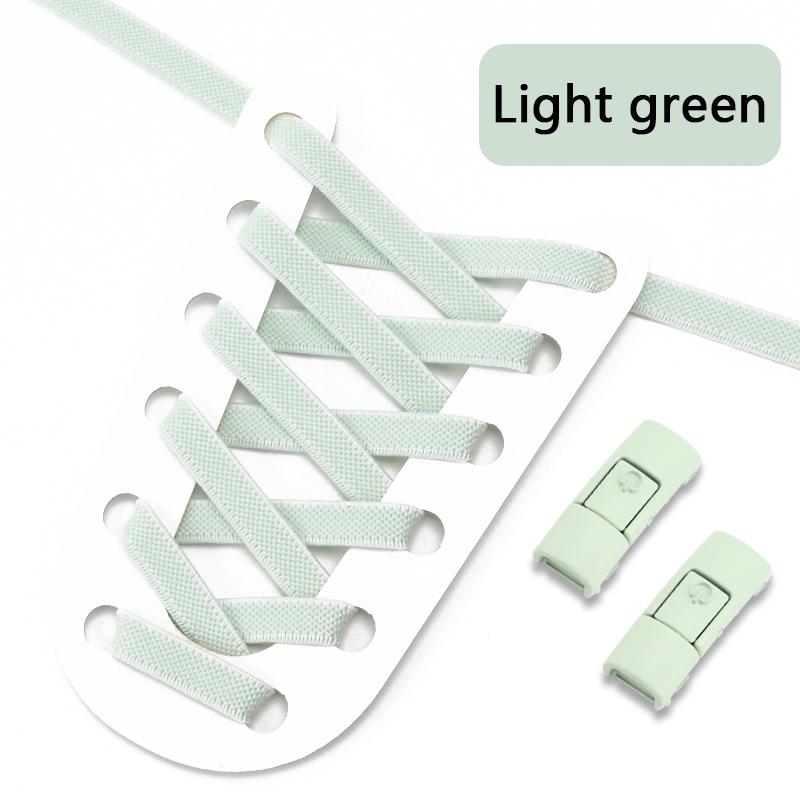 Nr. 8, 1 Paar flache Schnürsenkel ohne Bänder für Turnschuhe, elastische Schnürsenkel, flach, kariert, Lazy-Schnürsenkel-Zubehör, Unisex