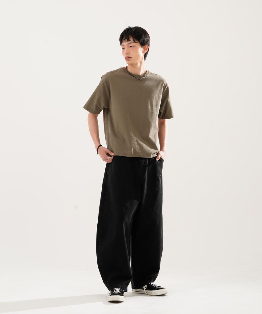 JEMUT Skill Washed Balloon Pants 3-Piece Set Black Nslp2611