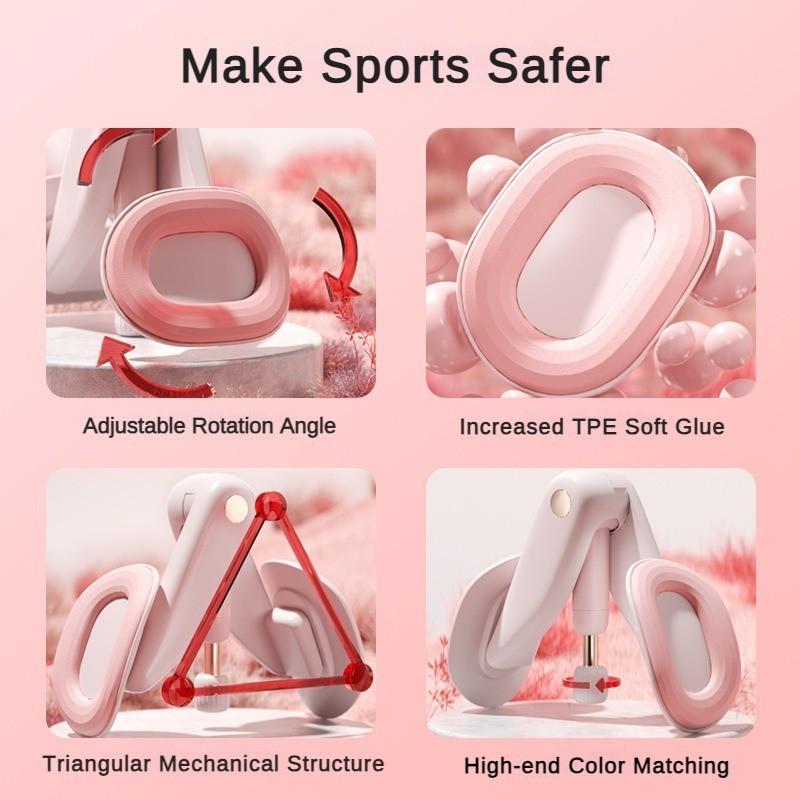 Rosa/Blau/Grau Bodenmuskeltrainings- und Reparaturgerät Haushalt Widerstand Einstellbar Beinschlankheitsstahlfeder Mechanik Dreiecksstruktur Trainer