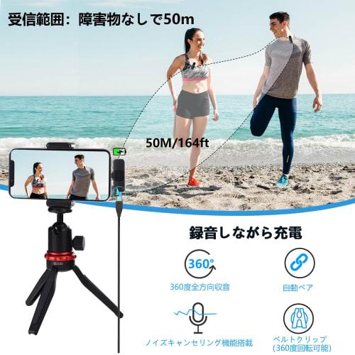 Boya BY-V2 2.4GHz Wireless Lapel Microphone, 360 Omnidirectional, Rechargeable, Lightweight (9.5g), Compact, Auto-Pairing, 50m Stable Reception, 9 Ho