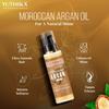 Yutika Professional Moroccan Argan Hair Oil 100 ml For Silky Shiny Nourished Hair Smooth Finish Frizz Control Care