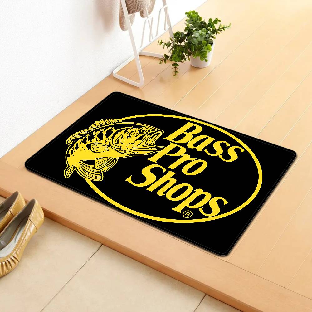 Fishing Brand Bass-Pro-shops Door Mat Kids Room Bedroom Decoration Balcony Anti-Slip Doormat Living Room Doormat Area Rug
