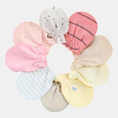 Guanti Antigraffio in Cotone per Neonati, Caldi e Masticabili per Bambini 0-3 Mesi, Uso Multistagionale