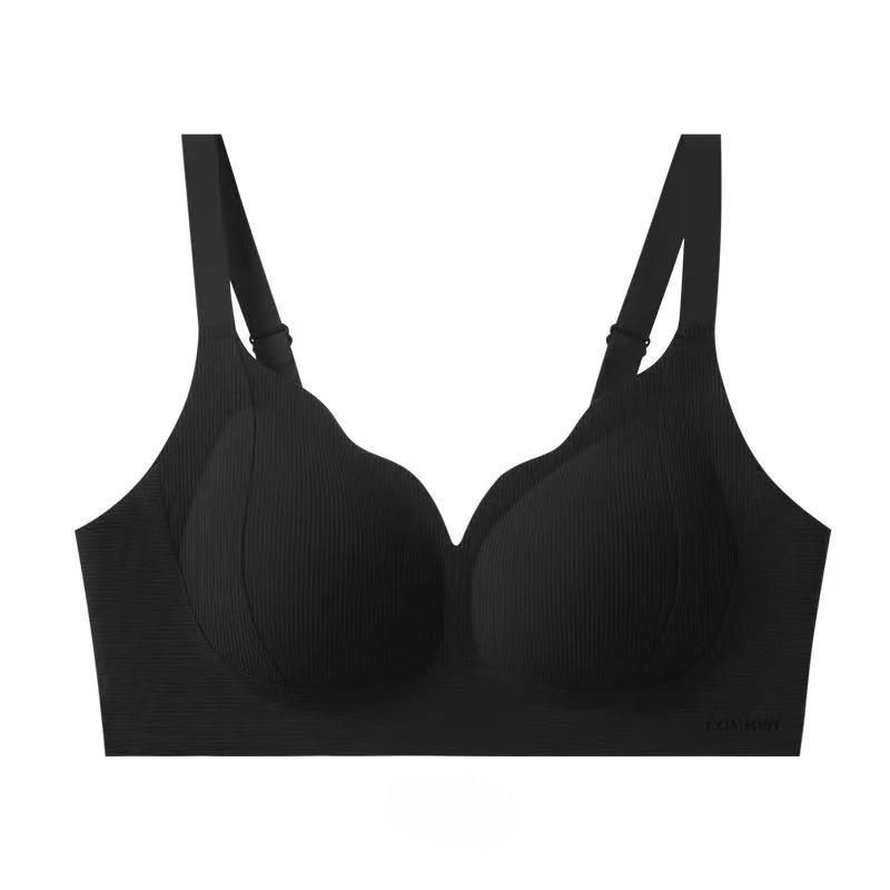 Women's Seamless Lifting Bra for Small Breasts Comfortable Adjustable Anti-sagging Gathered and Side-breasted Breast Support