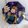 Inazuma Eleven  pattern, automatic folding umbrella, portable and foldable design, 8 ribs, a Christmas or birthday gift.