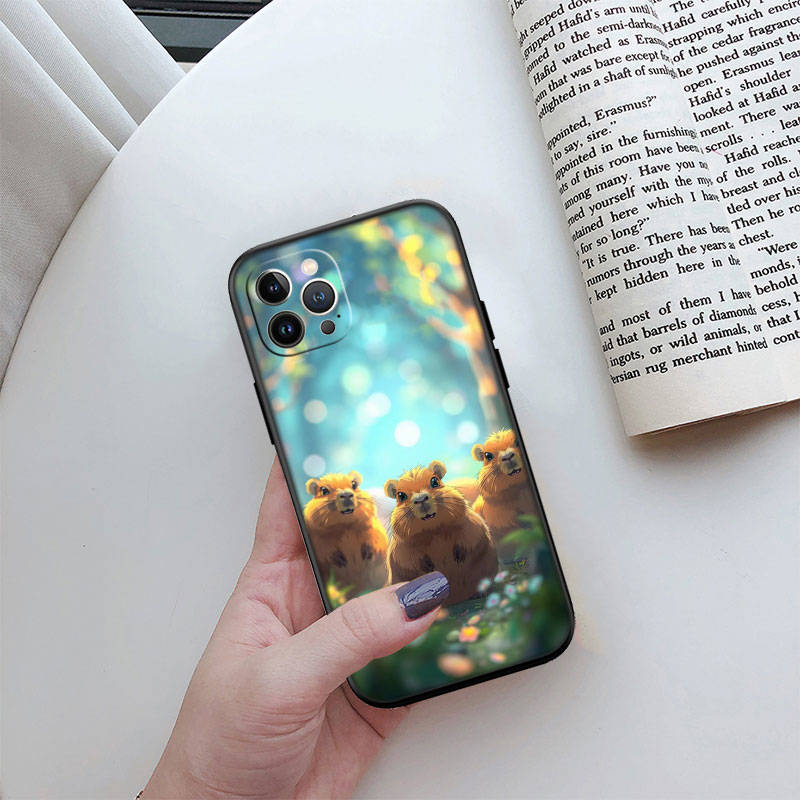 IR4 Capybara Cute Shell for Samsung Note 20 10 S25 Plus Ultra Lite A51 A52 A53 A71 A72 A73 M20 M30 M21 M31 M51 A11 A70 A56 A26