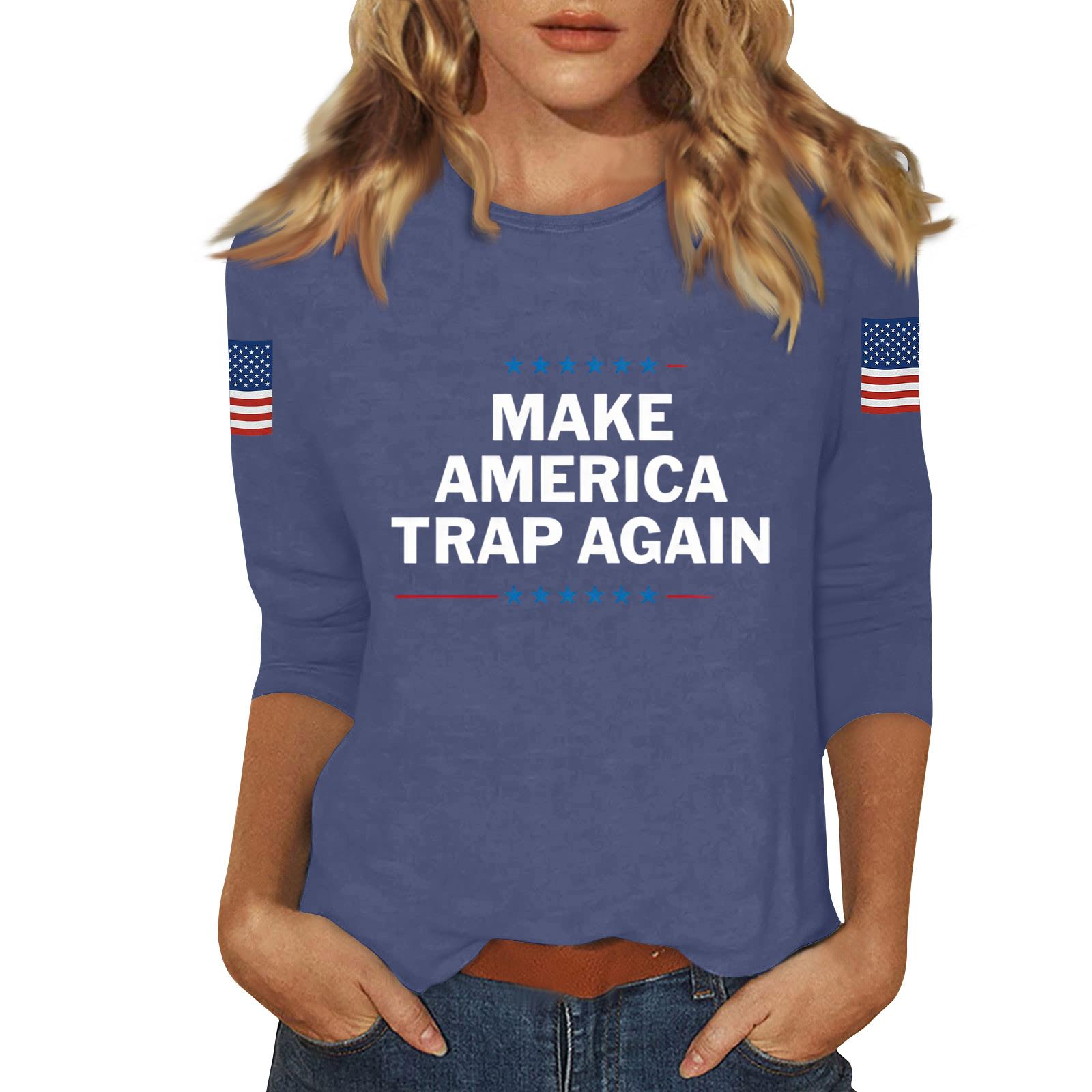 

Women s Casual Fashionable Sexy Comfortable Neck Three-Quarter Sleeve Top L тёмно-синий