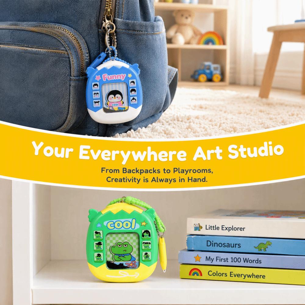 Funny DIY Hair Style Keychain Creative Animals Styling Pendant School Bag
