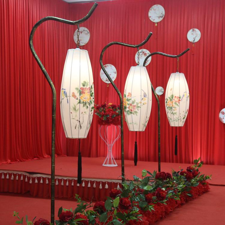Antique Iron Art Bamboo Lanterns: Han Tang Wedding & Event Decor