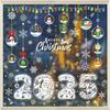 1 Set Christmas High-definition Window Sticker Snowflake Decoration Winter Christmas Home Decoration Window Films