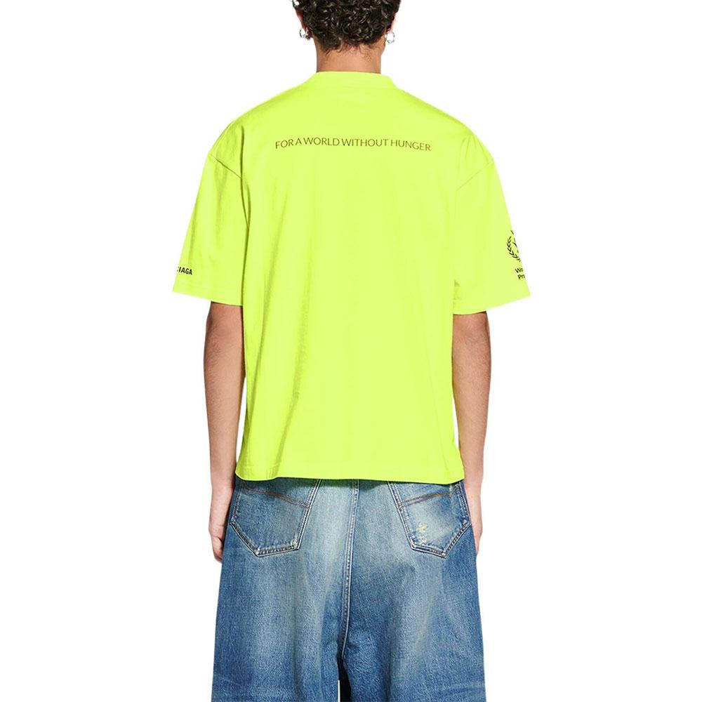 Balenciaga X WFP FW22 T Shirt Men's Neon Green 612966TMVL27110