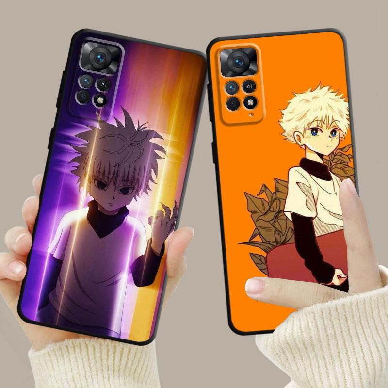 Anime Hunter ×Hunter Killua Zoldyck Case For Xiaomi Redmi Note 12 11t 11s 11 10 8 Pro 9 9s 9t 8t For Mi 10 8 9a 9c 10c 12c K40