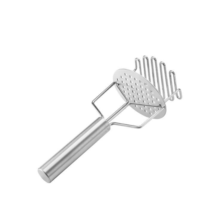 1PC Stainless Steel Double Mashed Potato Masher, Professional Mashed Potato Masher, Kitchen Tools, Making Mashed Potatoes серебряный