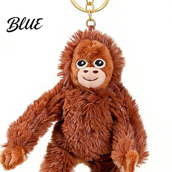 Comfort Buddy Keychain Monkey Plush Soft Stuffed Animal Keyrings with Long Arm Cute Zoo Toy Hanging Dolls for Bags Backpacks Novelty Gift Kids Lovers