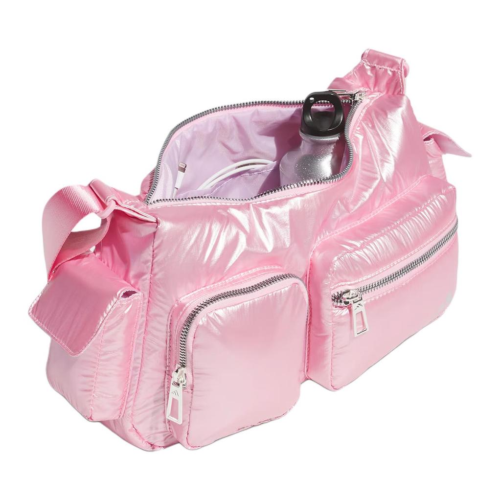 New Adidas Polyurethane Crossbody Bag, Shoulder Bag Women's Clear Pink JN9651