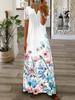 2023 Spring/Summer Women's European & American Lace Short Sleeve Maxi Dress