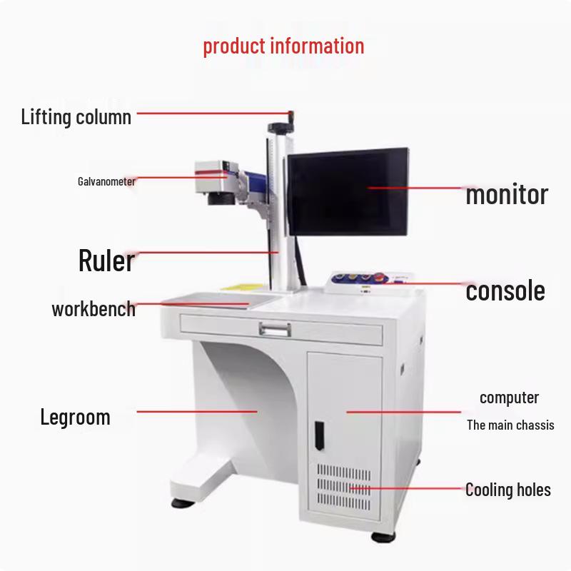 UV Fiber CO2 Laser Engraving Machine for Plastic, Earphones, Crystal, and Glass