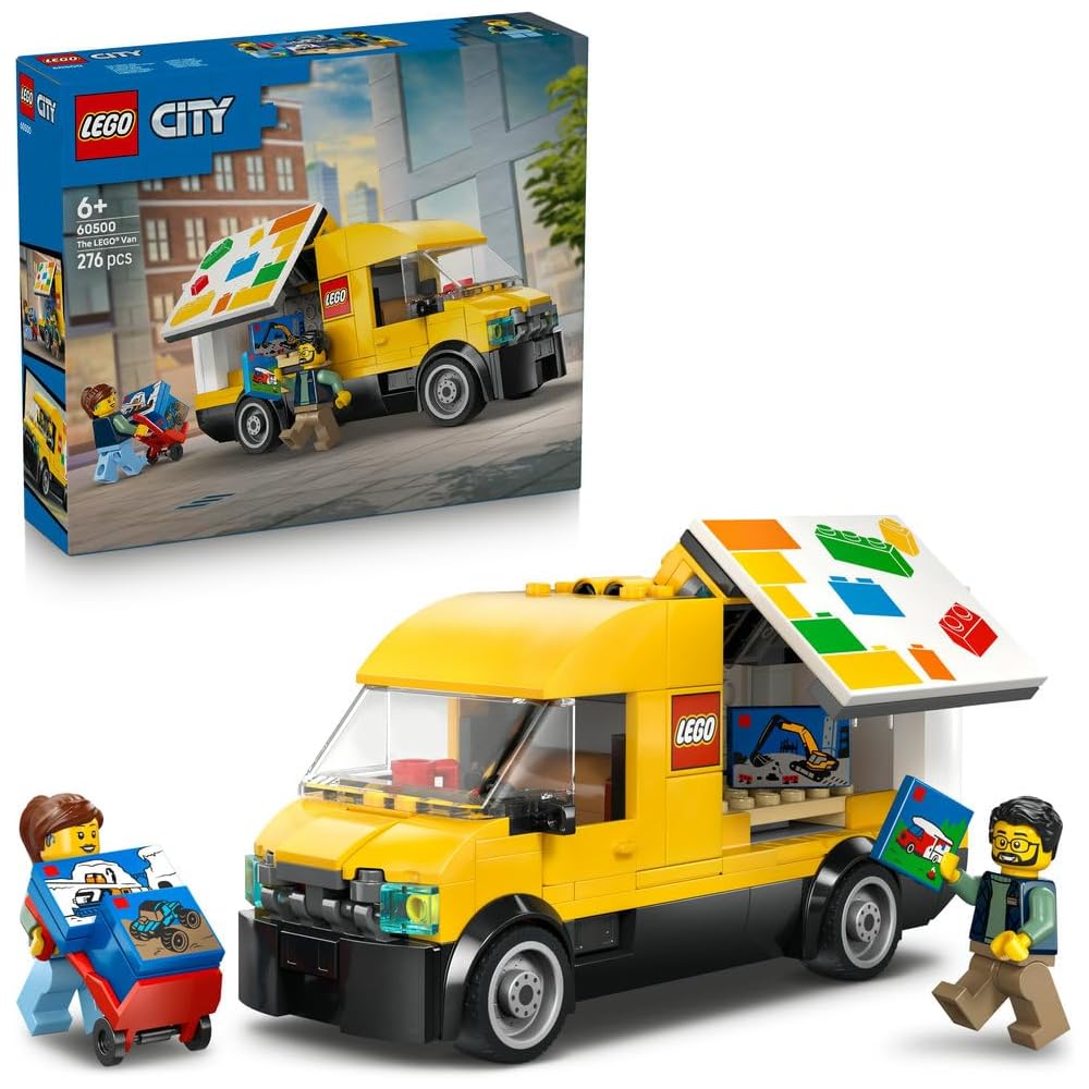 LEGO City Delivery Van Toy Set for Kids 6-9 Years Old, Building Blocks, Vehicle Model