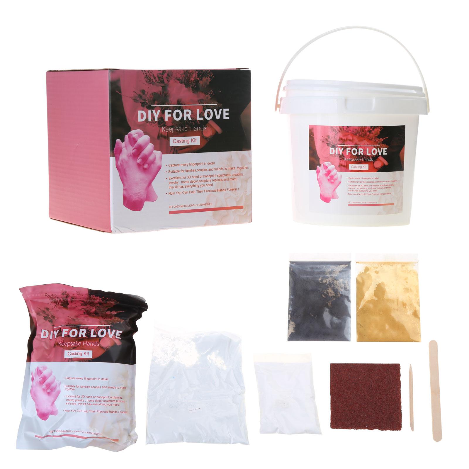 

Hand Casting Kit for Couples DIY Plaster Statue Molding Kit DIY Hand Mold Kit Wedding Mother s Day Valentine s Day Gift B