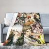 Danganronpa Game Anime Blankets Monokuma Nagito Flannel Novelty Warm Throw Blankets for Bedspread All Season Couch