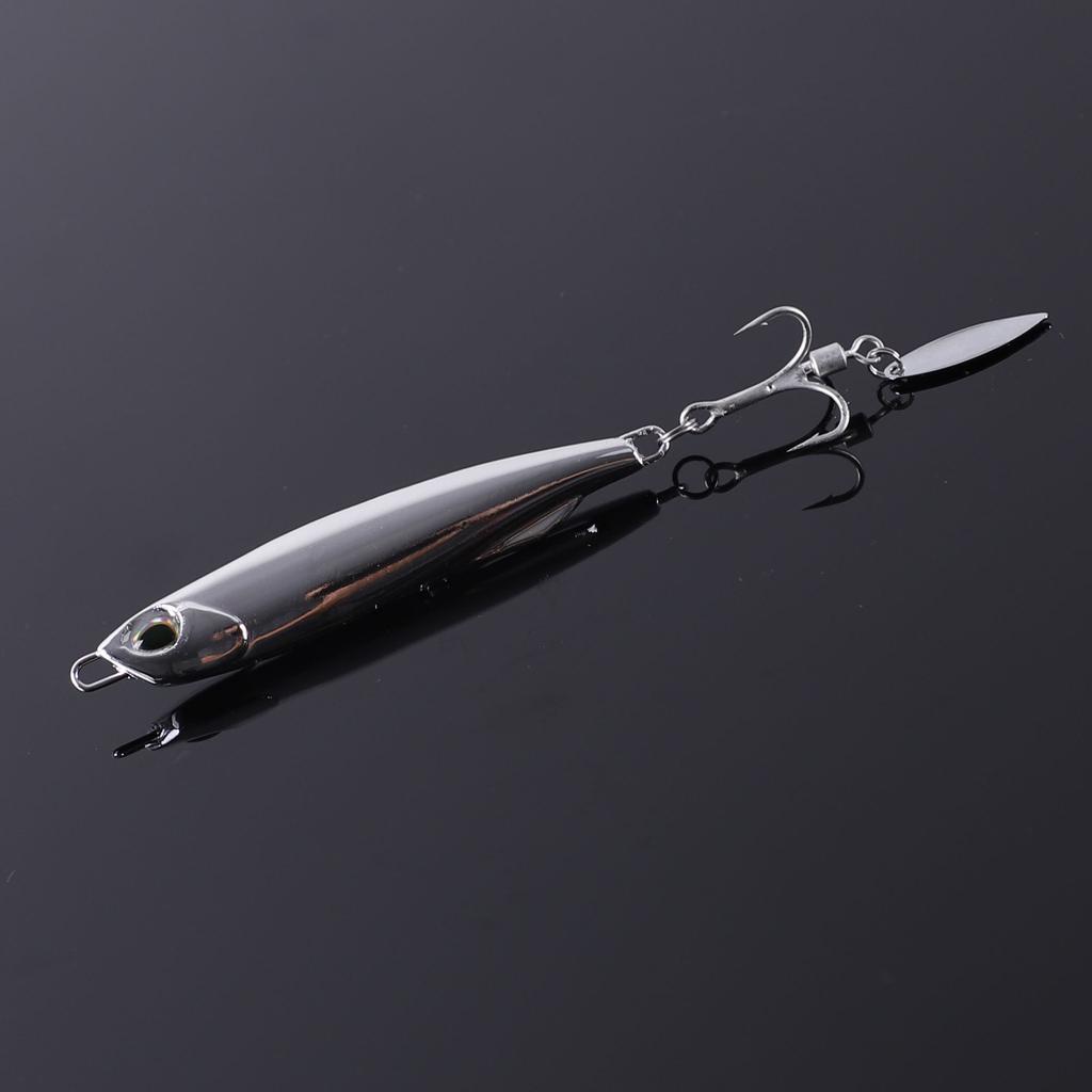 5Pcs/Pack Electroplated Iron Plate Bait 15g 20g 30g Road Sub Bait Sea Fishing Fake Bait Rotating Sequin Mackerel Bait