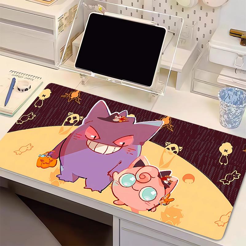 Natural Rubber Mouse Pad Pokemon Gengar Pc Speed Esports Players Office Laptop Computer Keyboard Pad Non Slip Desk Mat Mousepad