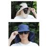 Summer Sun Hats UV Protection Outdoor Hunting Fishing Cap for Men Women Hiking Camping Visor Bucket Hat Removable Fisherman Hat