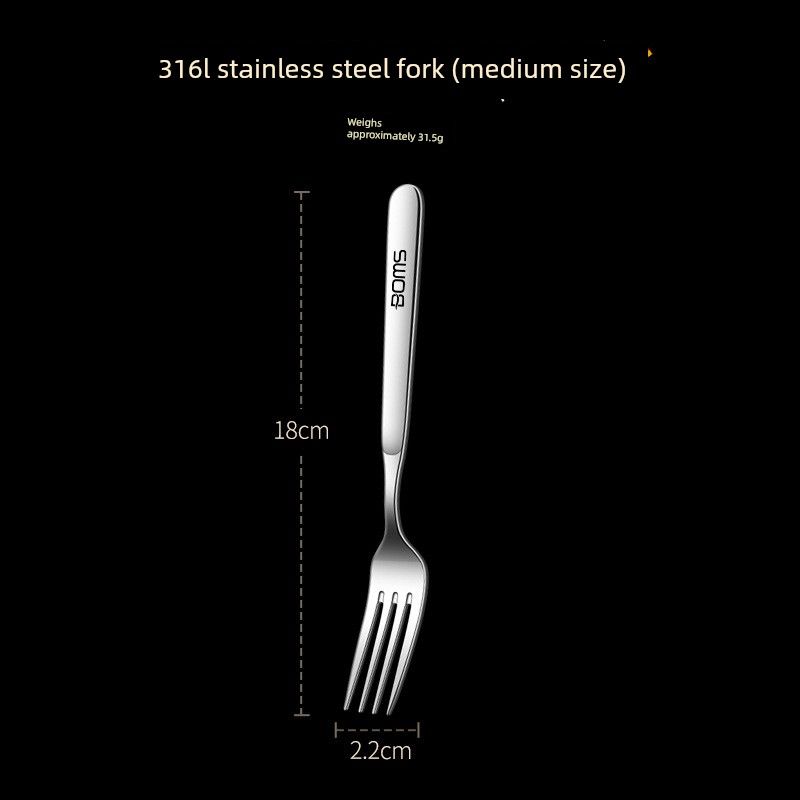 Japanese Imported Household 316L Stainless Steel Spoon, Food-Grade Long-Handled Round-Head Spoon, Soup Spoon, Soup and Stew Spoon, Eating Spoon