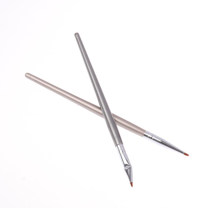 1/2Pcs Ultra Fine Eyeliner Brush Angled Bent Tip Detail Eye Liner Brush Under The Eyes Place Precise Detail Concealer Brush