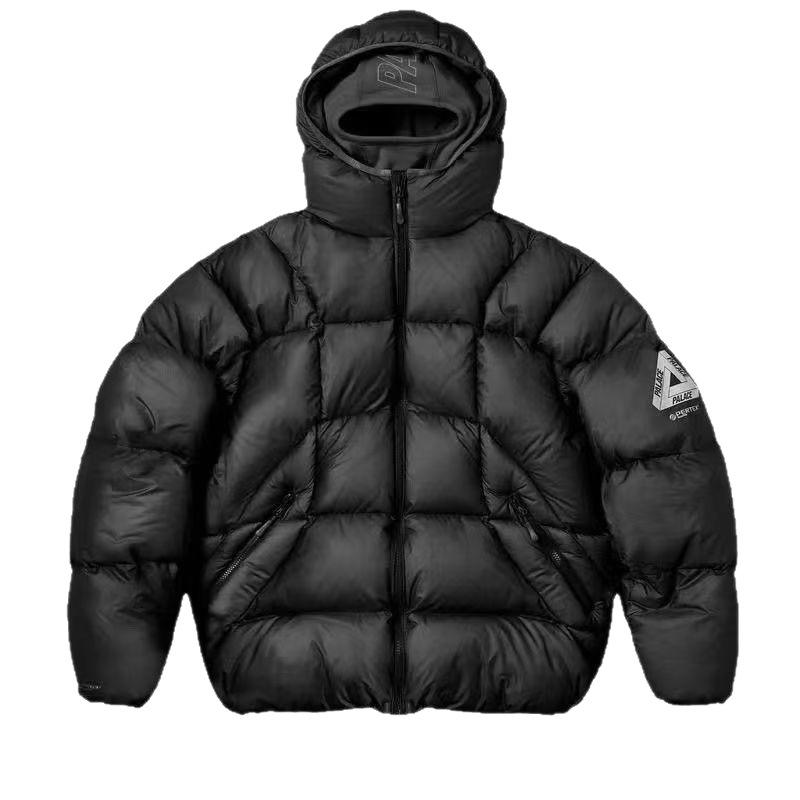 PALACE Wasserdichte Baumwolljacke mit Kapuze für Herren - Winddicht, Warm, Herbst/Winter Freizeit-Sportbekleidung, Trendige Marke