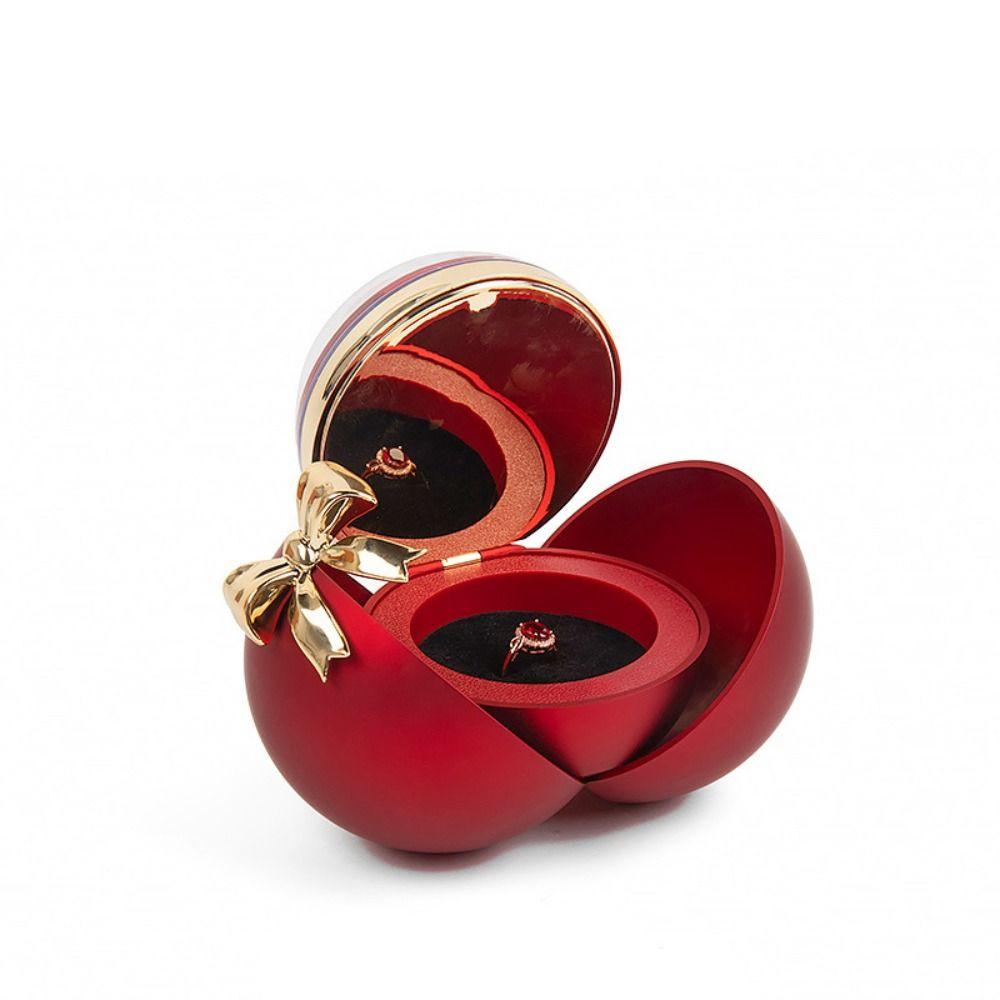 Engagement Ring Finger Ring Box Eternal Rose Couple Rings Holder  Girlfriend