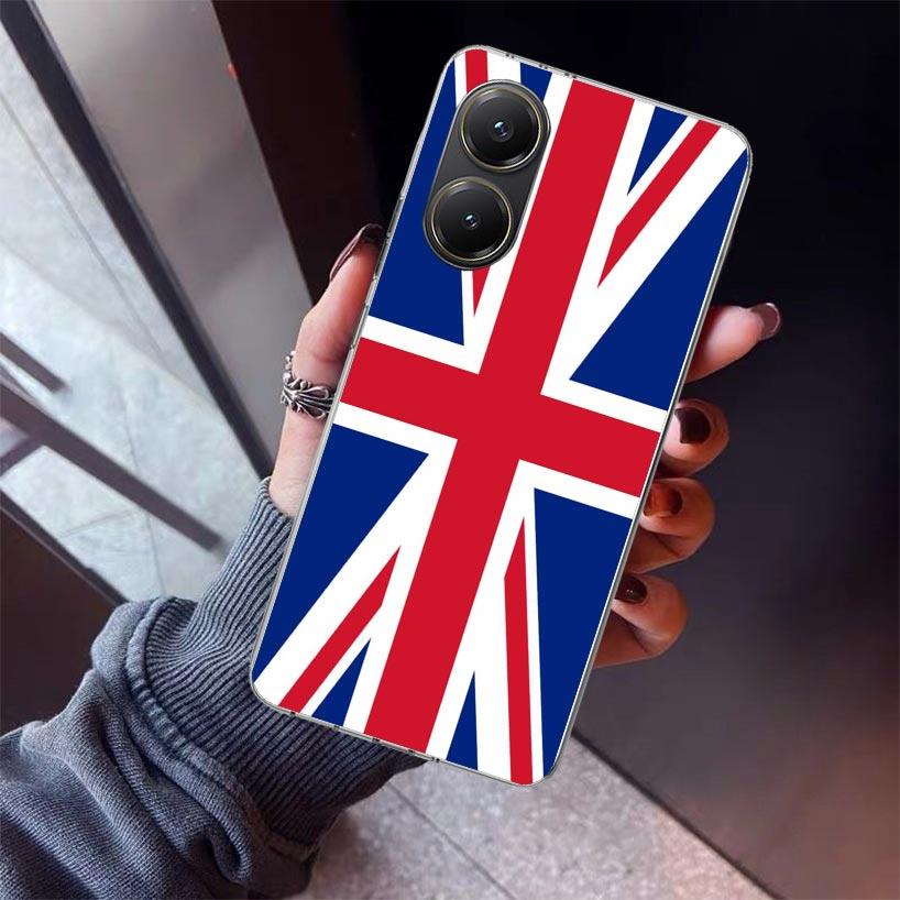 Union Jack England UK Flag Phone Case For Xiaomi Poco X5 X6 X7 Pro F7 Ultra M7 Redmi 15C 15 13C 13 12C 12 10 10C 10A 9 9C 9T 9A