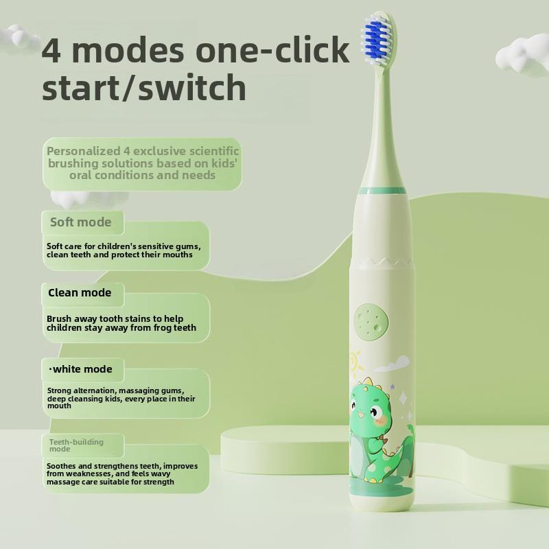 Neue wiederaufladbare Kinder Schallzahnbürste mit weichen Borsten Wiederaufladbare Zahnbürste Elektrische Zähne Kinder-Elektrozahnbürste